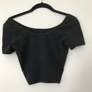 Medium Forever 21 Black Crop Top